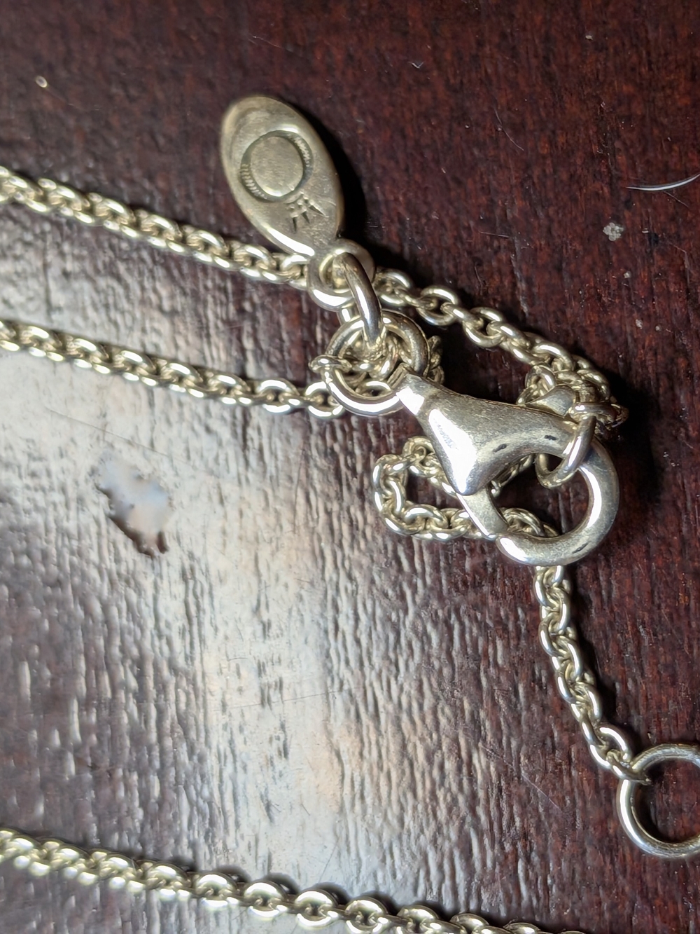 Pandora Silver 925 ALE Love Necklace with Crystals from Valentine's - Picture 5 of 8